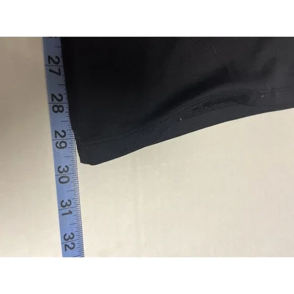 A'nue Ligne Black Boatneck Tunic Dress - Small 3/4 Sleeves Tactel/Lycra blend - Picture 8 of 9